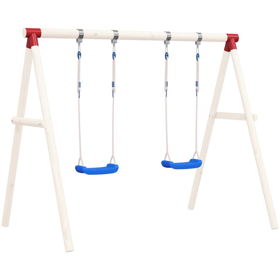 Gungor med rep 2 st blå 38x16 cm polyeten vidaXL