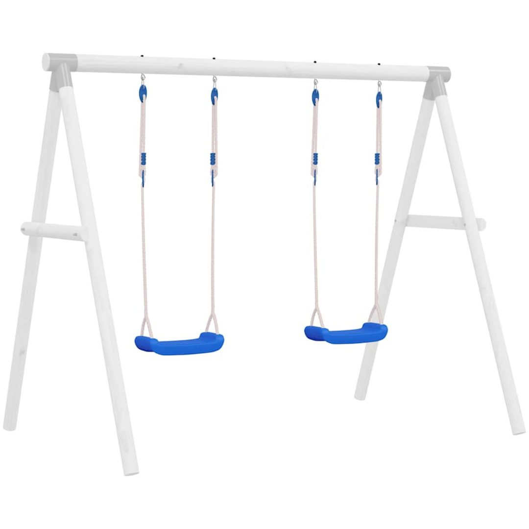 Gungsitsar med rep 2 st blå 37x15 cm polyeten vidaXL