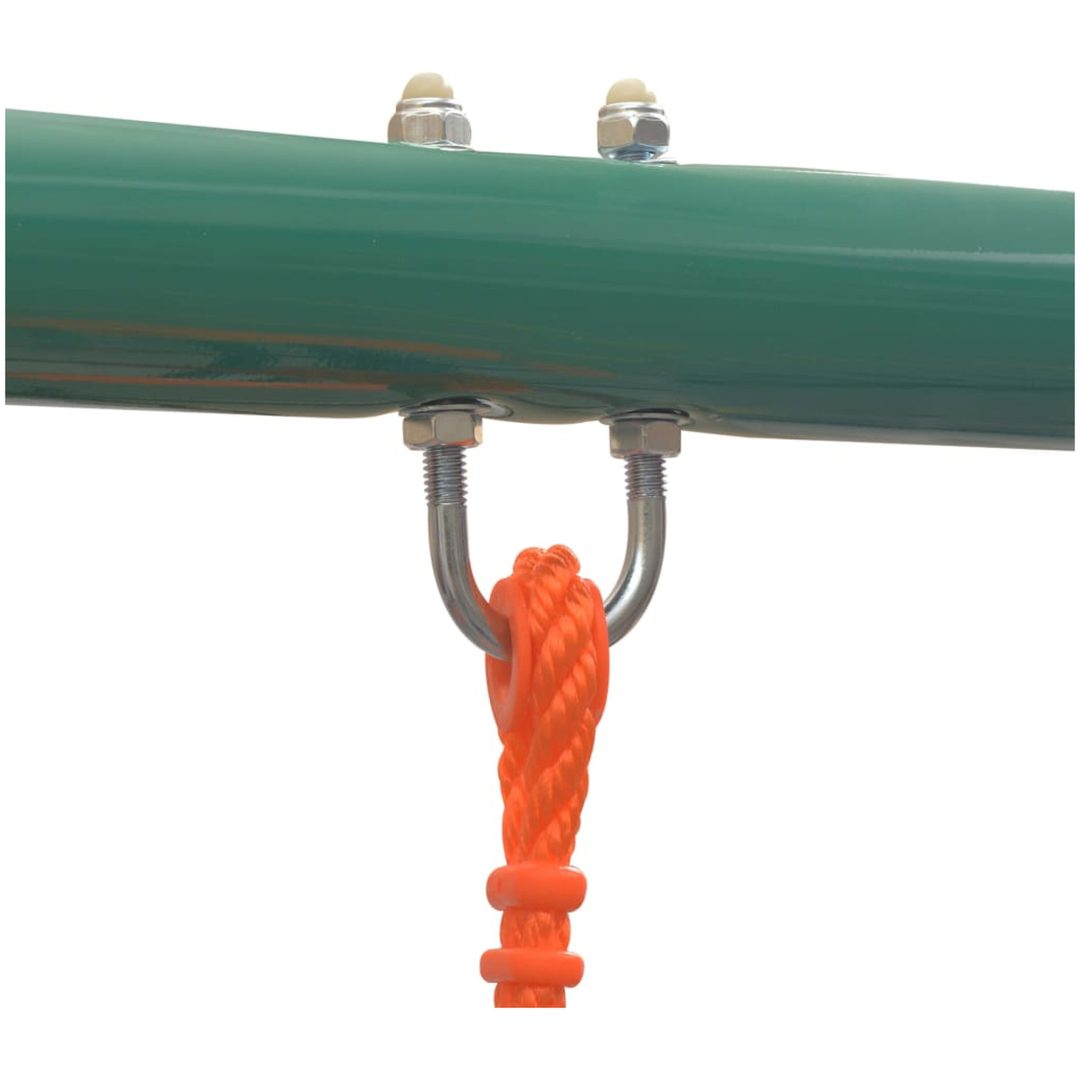 Gungställning med 4 sitsar orange vidaXL – bild 4