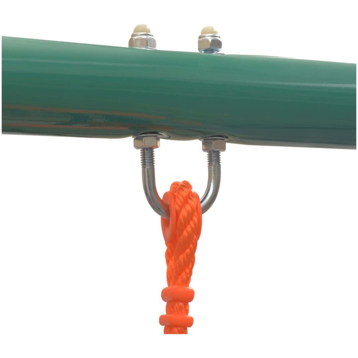 Gungställning med 4 sitsar orange vidaXL – bild 4