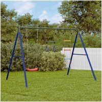 Gungställning med gunga, trapets, stege vidaXL