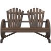 Gungstol 2-sits adirondack massivt granträ vidaXL – miniatyr 4