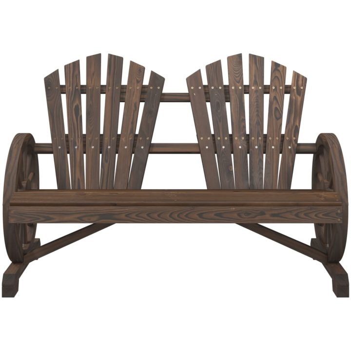 Gungstol 2-sits adirondack massivt granträ vidaXL – bild 4