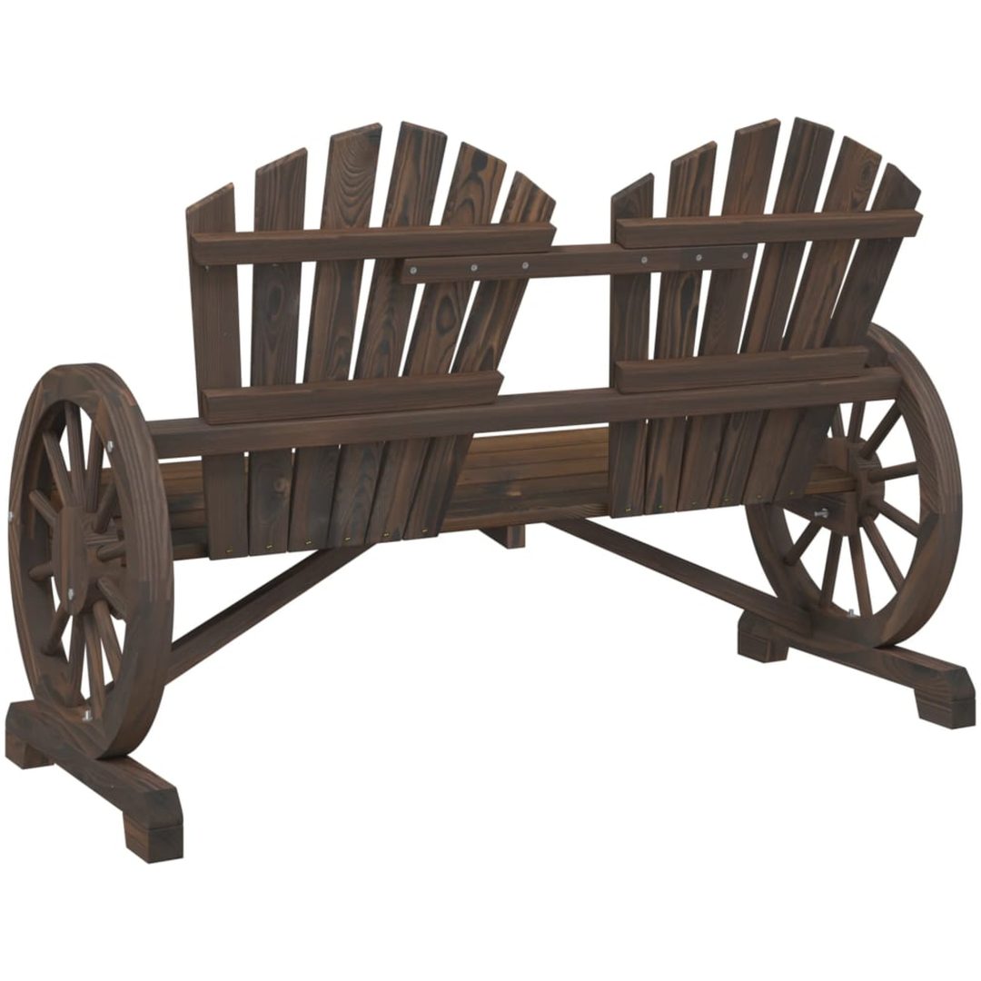 Gungstol 2-sits adirondack massivt granträ vidaXL – bild 6