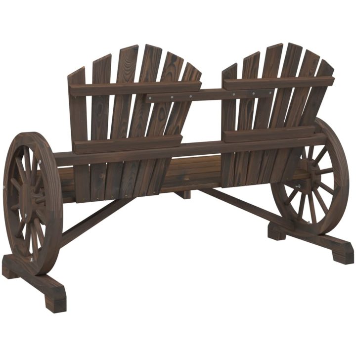Gungstol 2-sits adirondack massivt granträ vidaXL – bild 6
