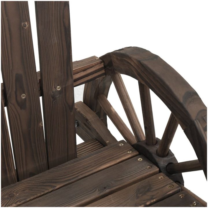 Gungstol 2-sits adirondack massivt granträ vidaXL – bild 7