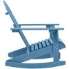 Gungstol adirondack massivt granträ blå vidaXL – miniatyr 3