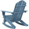 Gungstol adirondack massivt granträ blå vidaXL – miniatyr 4