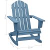 Gungstol adirondack massivt granträ blå vidaXL – miniatyr 6