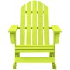 Gungstol adirondack massivt granträ grön vidaXL – miniatyr 2
