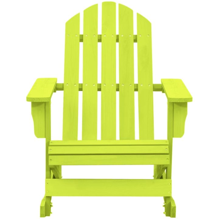 Gungstol adirondack massivt granträ grön vidaXL – bild 2