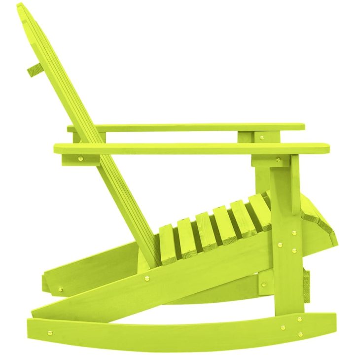 Gungstol adirondack massivt granträ grön vidaXL – bild 3