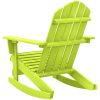 Gungstol adirondack massivt granträ grön vidaXL – miniatyr 4