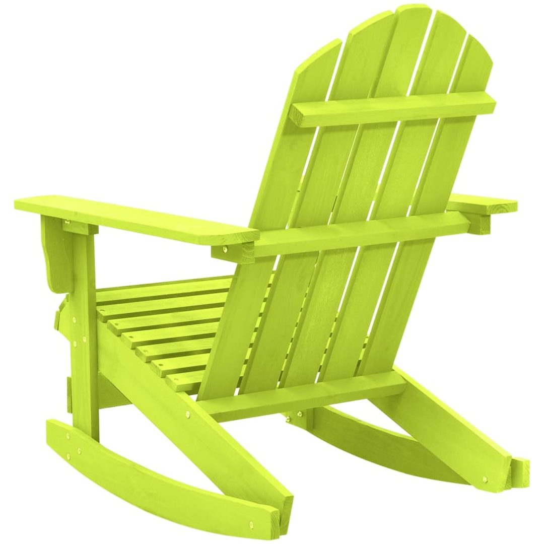 Gungstol adirondack massivt granträ grön vidaXL – bild 4