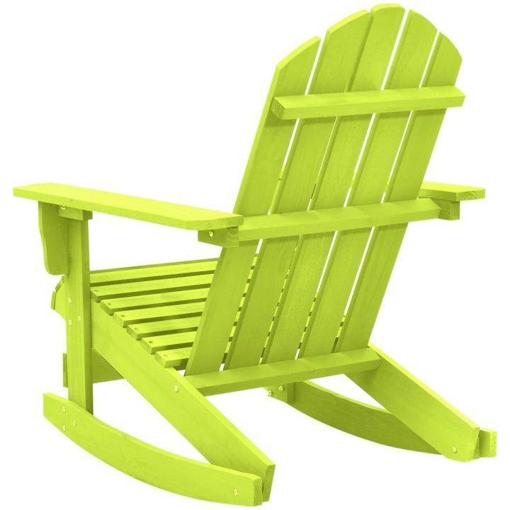 Gungstol adirondack massivt granträ grön vidaXL – bild 4
