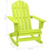Gungstol adirondack massivt granträ grön vidaXL – miniatyr 6