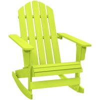 Gungstol adirondack massivt granträ grön vidaXL