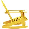 Gungstol adirondack massivt granträ gul vidaXL – miniatyr 3