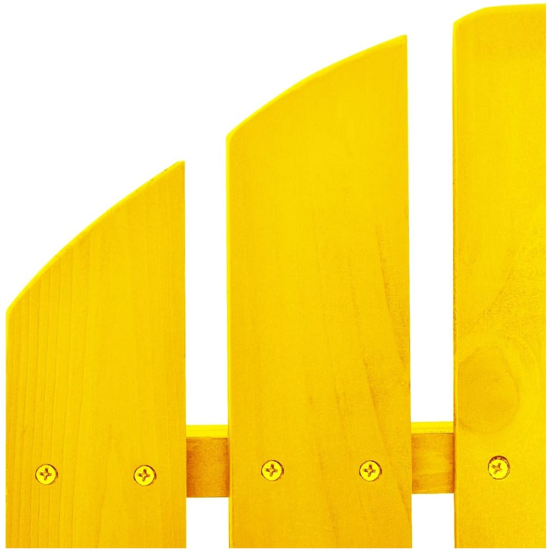 Gungstol adirondack massivt granträ gul vidaXL – bild 5