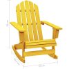 Gungstol adirondack massivt granträ gul vidaXL – miniatyr 6