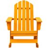 Gungstol adirondack massivt granträ orange vidaXL – miniatyr 2