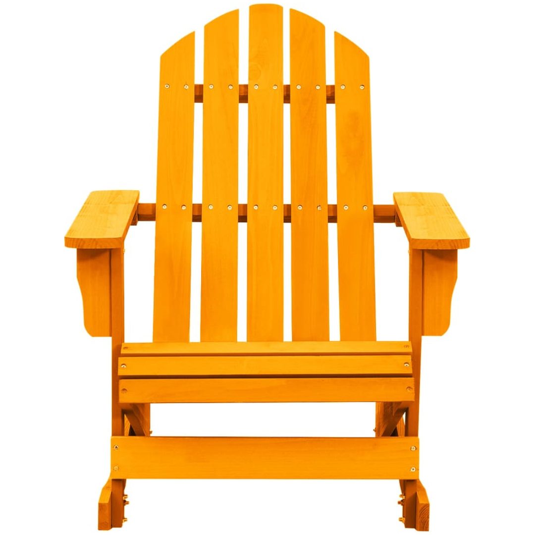 Gungstol adirondack massivt granträ orange vidaXL – bild 2
