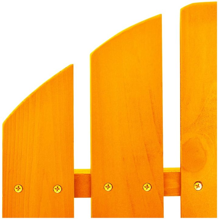 Gungstol adirondack massivt granträ orange vidaXL – bild 5