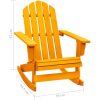Gungstol adirondack massivt granträ orange vidaXL – miniatyr 6