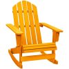 Gungstol adirondack massivt granträ orange vidaXL – miniatyr 1