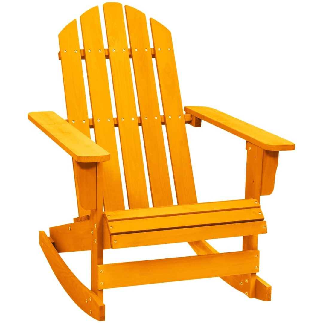 Gungstol adirondack massivt granträ orange vidaXL