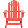 Gungstol adirondack massivt granträ röd vidaXL – miniatyr 2