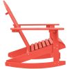 Gungstol adirondack massivt granträ röd vidaXL – miniatyr 3