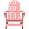 Gungstol adirondack massivt granträ rosa vidaXL – miniatyr 2