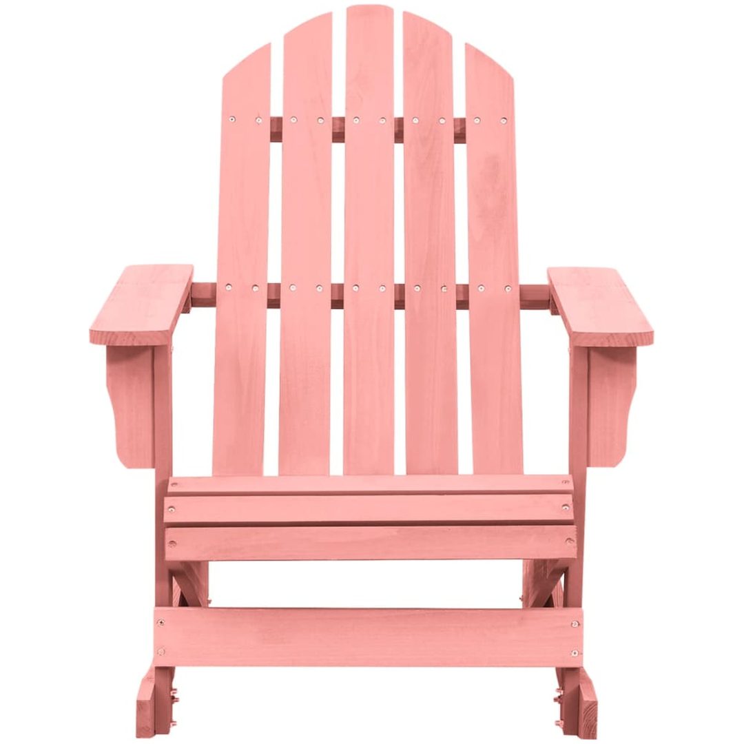 Gungstol adirondack massivt granträ rosa vidaXL – bild 2