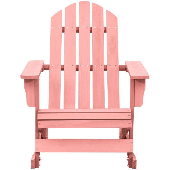 Gungstol adirondack massivt granträ rosa vidaXL – bild 2