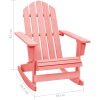 Gungstol adirondack massivt granträ rosa vidaXL – miniatyr 6