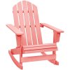 Gungstol adirondack massivt granträ rosa vidaXL – miniatyr 1