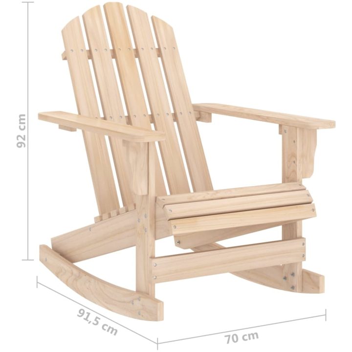Gungstol adirondack massivt granträ vidaXL – bild 6