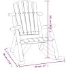Gungstol för trädgården 69x96x101 cm massivt granträ vidaXL – miniatyr 6