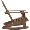 Gungstol för trädgården trä brun vidaXL – miniatyr 3