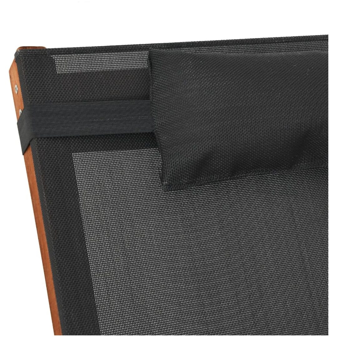 Gungstol grå textilen och massivt poppelträ vidaXL – bild 6