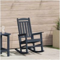 Gungstol Marinblå 70x92x108 cm HDPE vidaXL