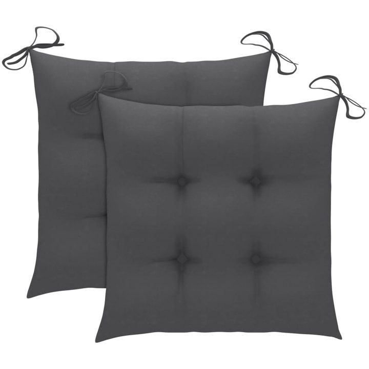 Gungstol med antracit dyna massiv teak vidaXL – bild 2