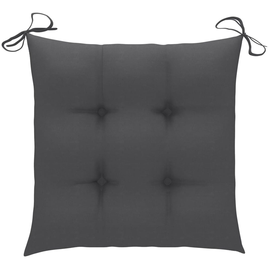 Gungstol med antracit dyna massiv teak vidaXL – bild 3
