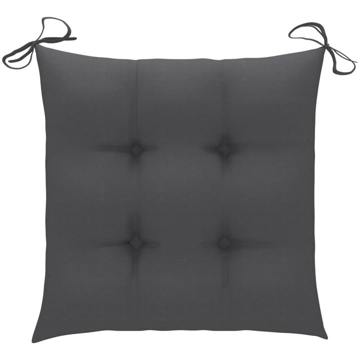 Gungstol med antracit dyna massiv teak vidaXL – bild 3