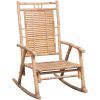Gungstol med dyna bambu vidaXL 120 x 50 x 4 cm – miniatyr 2