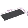 Gungstol med dyna bambu vidaXL 120 x 50 x 4 cm – miniatyr 9