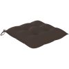 Gungstol med taupe dyna massiv teak vidaXL – miniatyr 4