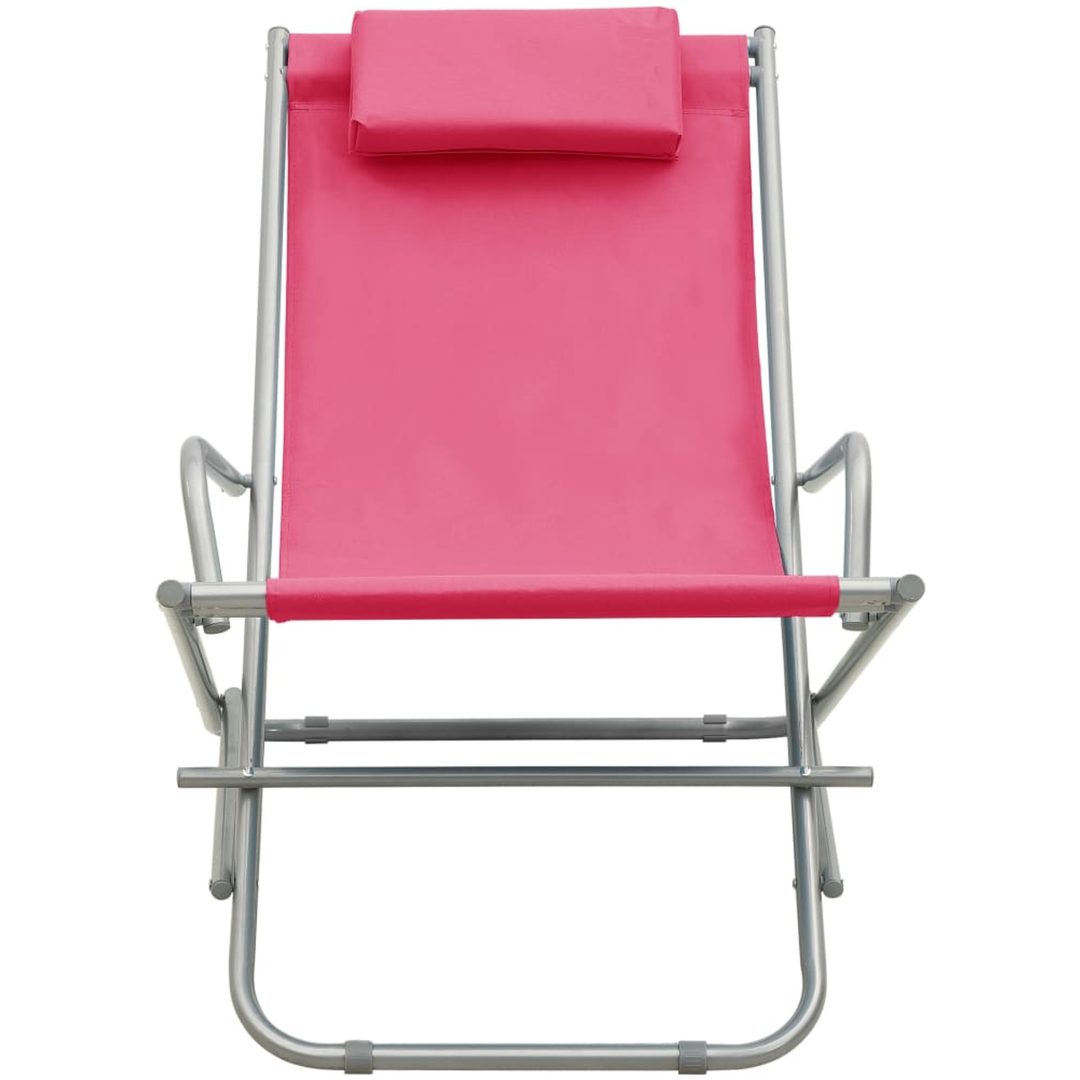 Gungstolar 2 st stål rosa vidaXL – bild 3