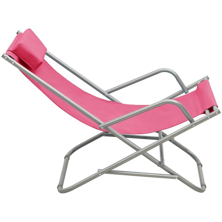 Gungstolar 2 st stål rosa vidaXL – bild 4